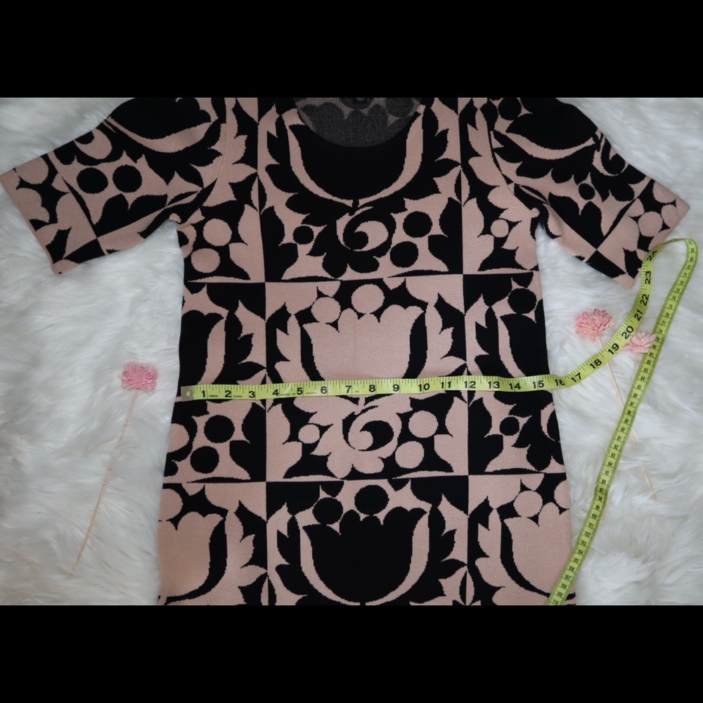 Ann Taylor Black & Cream Shift Sweater Dress - Picture 9 of 12
